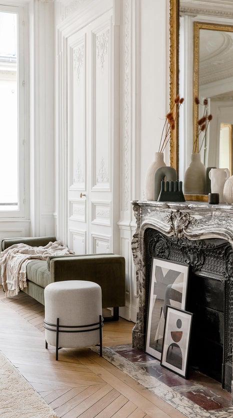 Inspiration BELAR Hocker & Poufs Mondschein Beige Metall
