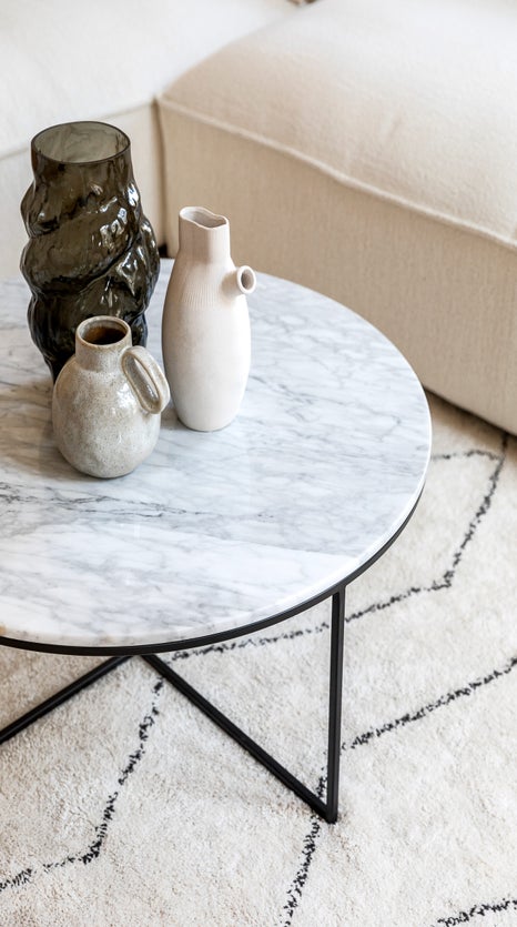 Light Luxury Nordic Marble Geometric Noir et Blanc Rose Nappe Rectangulaire  Table Basse Table à Manger Nappe Imperméable