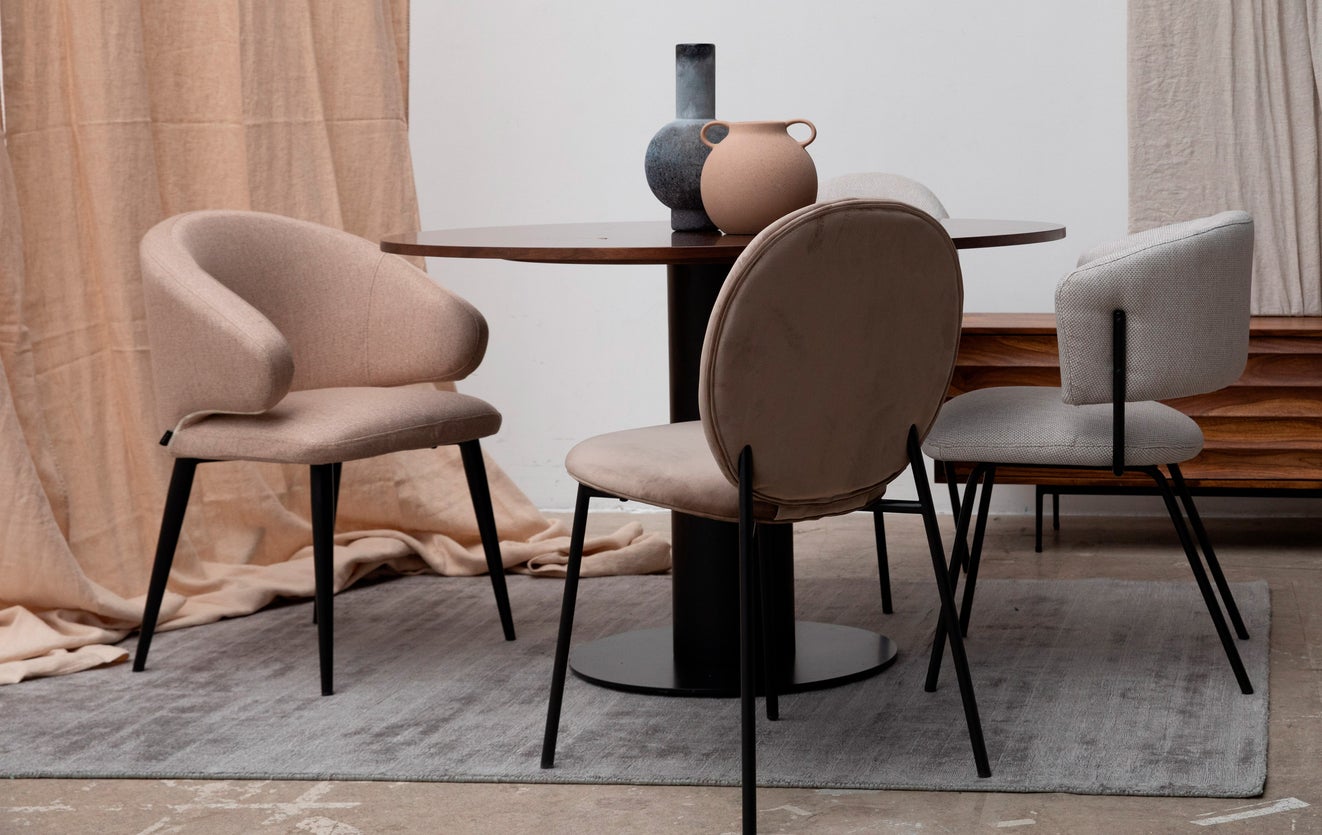 Inspiration HURRICANE Esstische Braun / Schwarz Holz / Metall