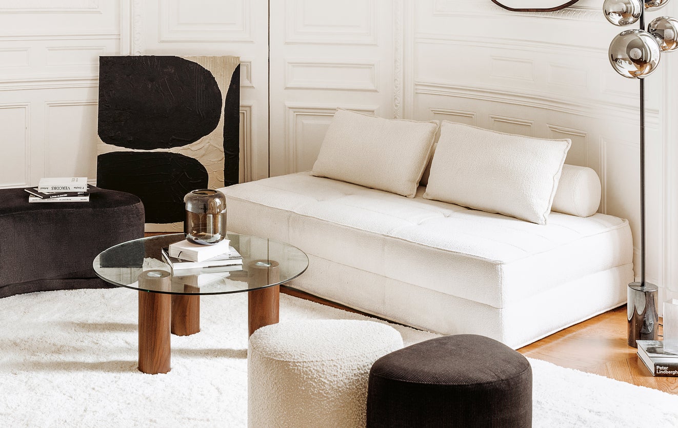 Inspiration ANDREA Tables basses Marron Verre / Bois