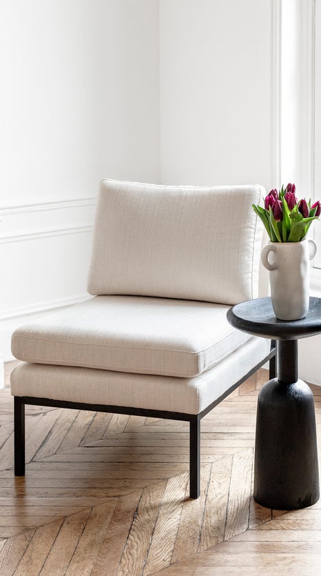 Inspiration Zenon Side Tables Noir Bois brulé