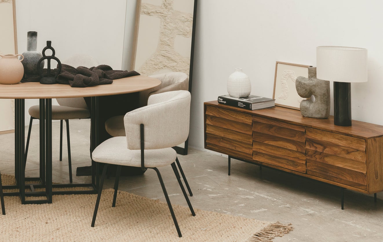 Inspiration GAIA Lampes de table Blanc / Noir Marbre / Lin