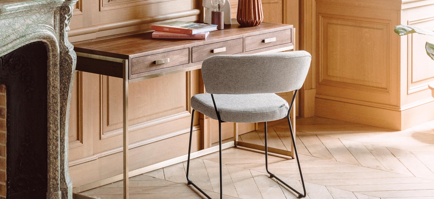 Inspiration GORDON Chaises de salle à manger Gris Acier