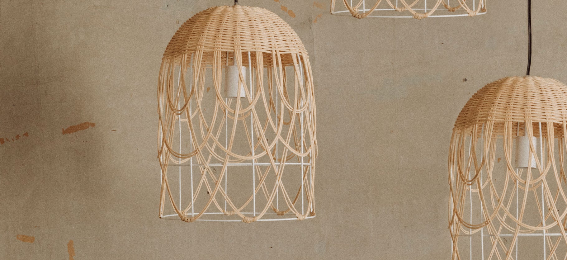Inspiration ZAHARA Suspensions Beige Rotin