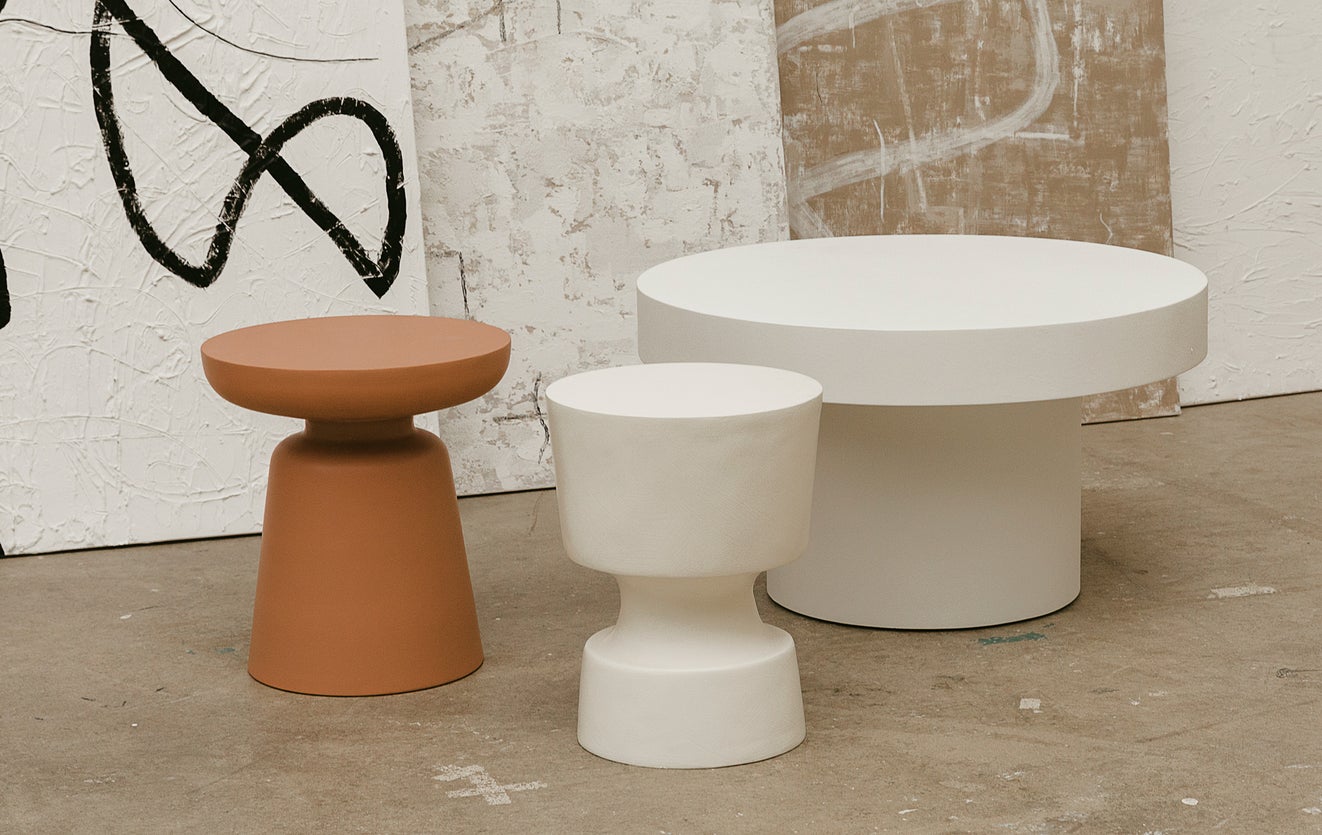 Inspiration CERSEI Side Tables Terracotta Metal