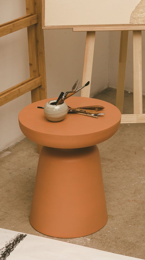 Inspiration CERSEI Tables d'appoint Terracotta Métal