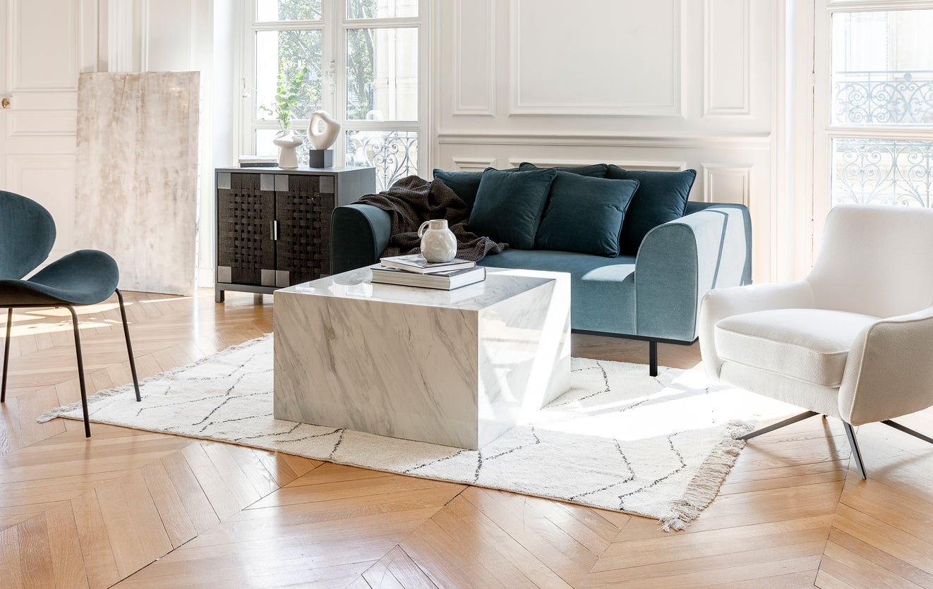 Inspiration CALLA Rectangular rugs Blanc / Noir