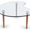 FERDINAND Coffee Tables Transparent / Brown Glass / Wood