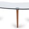 FERDINAND Coffee Tables Transparent / Brown Glass / Wood