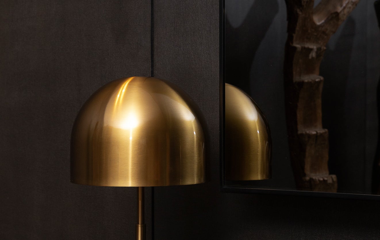 Inspiration PEANUT Lampes de table Noir / Doré Marbre / Laiton