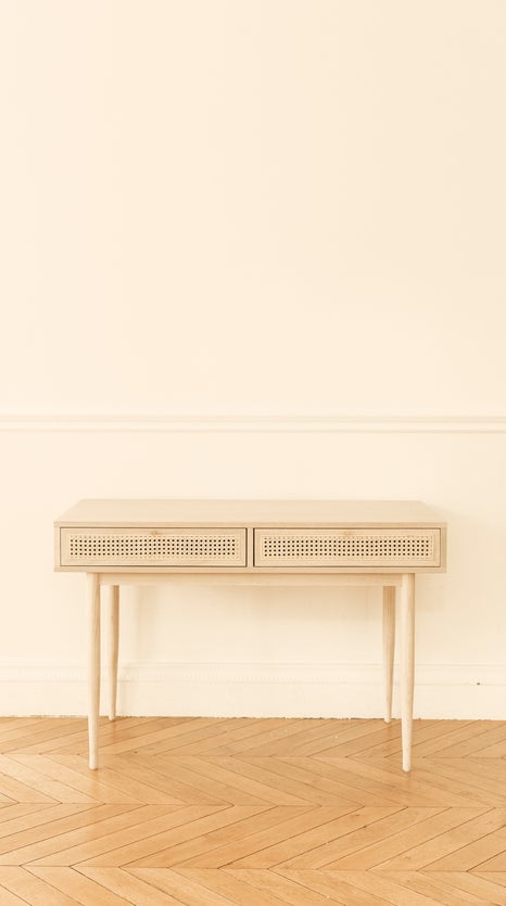 Inspiration LINCOLN Bureaux Naturelle Bois / Rotin
