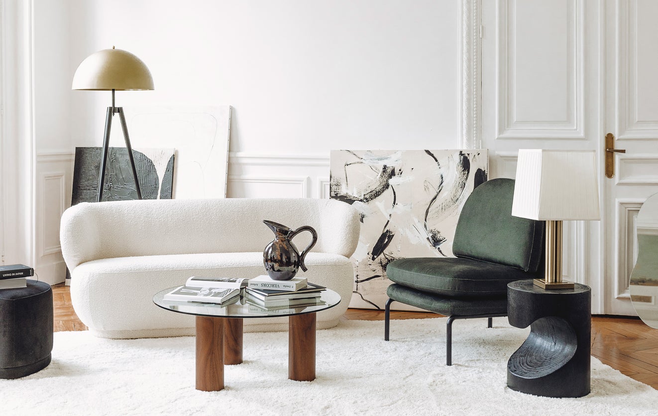 Inspiration KASAVIAN Floor lamps Noir / Doré Acier