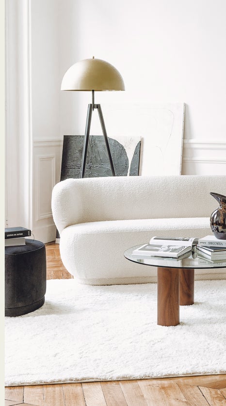 Inspiration KASAVIAN Floor lamps Noir / Doré Acier