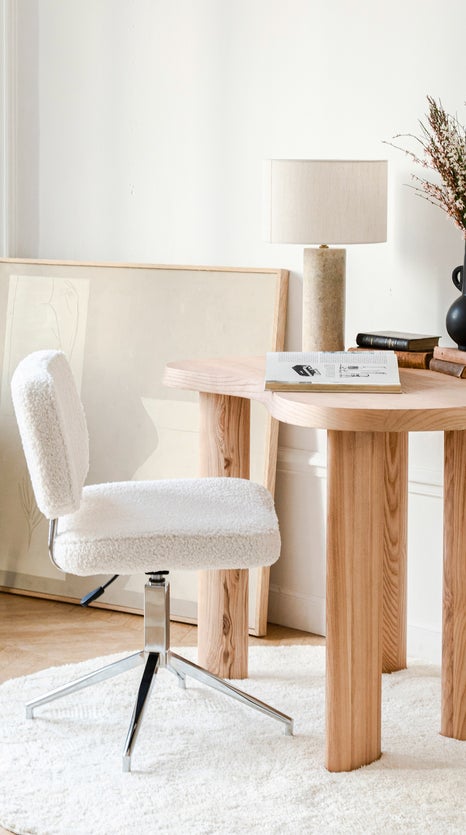 Inspiration Morgan Office Chairs White Curl