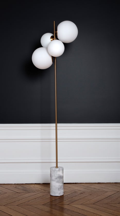 Inspiration SKULL Floor lamps Blanc Marble