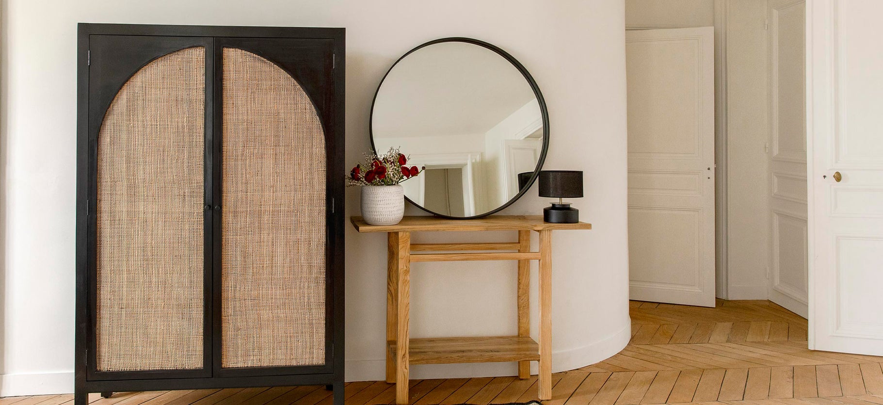 Inspiration RAVEN Mirrors Noir Métal / Verre