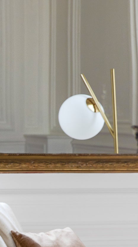 Inspiration OPALE Lampadaires Doré Laiton