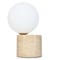 KNUT Table lamps Beige / White Travertine / Glass