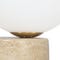 KNUT Table lamps Beige / White Travertine / Glass