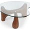 ORWELL Coffee Tables Brown Glass / Wood