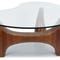 ORWELL Coffee Tables Brown Glass / Wood