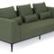 REVOLT 3-Sitzer Sofas grün / schwarz Steinbock / Metall