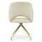 Luthor Office Chairs White / Gold Curl / Metal