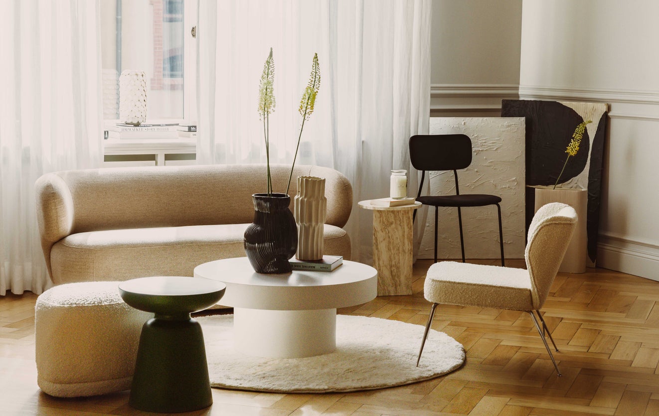 Inspiration GIULIA 2-Sitzer Sofas Taupe Stoff