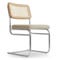 UBERTO Dining chairs Taupe / Wood / Silver Velvet / Wood / Metal
