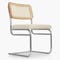 UBERTO Dining chairs Taupe / Wood / Silver Velvet / Wood / Metal