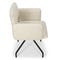 BROOKES Office Chairs White / Black Curl / Metal