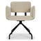 BROOKES Office Chairs Taupe / Black Velvet / Metal