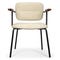 HORACE Dining chairs White / Black Curl / Metal