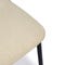 HORACE Dining chairs White / Black Curl / Metal