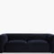 AUSTER 3 Seater Sofas White / Black Curl / Wood