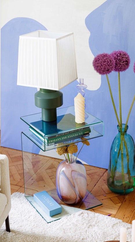 Inspiration Giglio Lampes de table Vert / Blanc Bois / Tissu