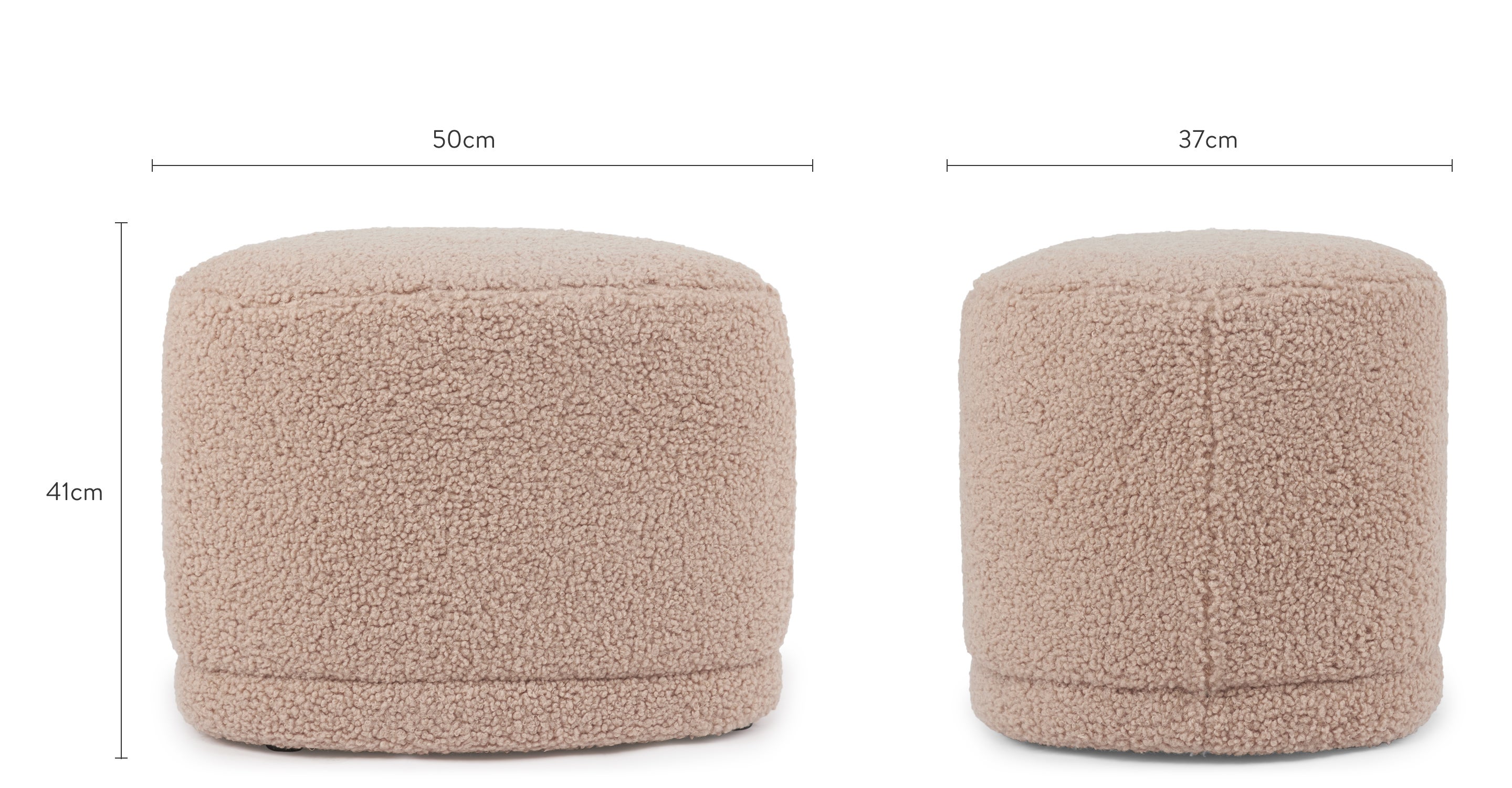 Sgabello e pouf - Pecora beige - NV GALLERY - ENZO