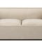 AUSTER 2-Sitzer Sofas taupe Samt / Holz