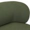GIULIA 3 Seater Sofas Green Curl / Wood