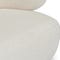 GIULIA Chaise Longues & Daybeds White / Ecru Curl / Wood