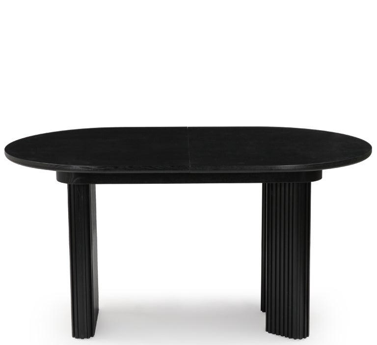  VVR HOMES ADRO Mesa de comedor extensible (blanco/negro) :  Hogar y Cocina