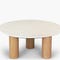 ANDREA Coffee Tables Natural Glass / Travertine