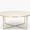 GISELLE Coffee Tables Beige / Gold Marble / Metal