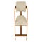 OLIVIA Chaises de salle à manger Blanc / Naturel Tissu / Bois
