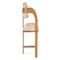 OLIVIA Chaises de salle à manger Blanc / Naturel Tissu / Bois
