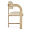 OLIVIA Dining chairs Beige / Natural Fabric / Wood