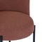 RAY Dining chairs Terracotta / Black Fabric / Metal