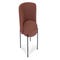 RAY Chaises de salle à manger Terracotta / Noir Tissu / Métal
