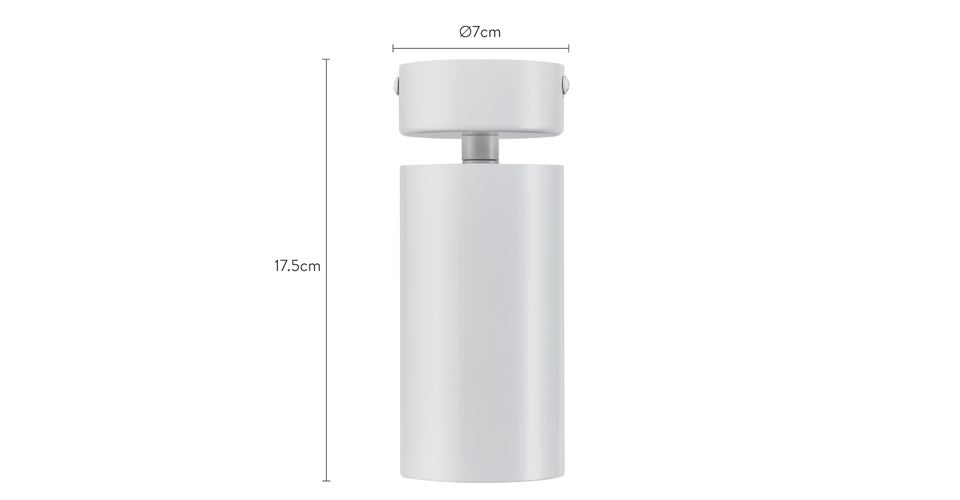 JAMES Pendant lamps White Steel / Metal Dimensions
