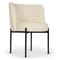 RAY Dining chairs White / Black Curl / Metal